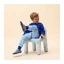 Affenzahn Slipper Cotton Movy Elefant Blau