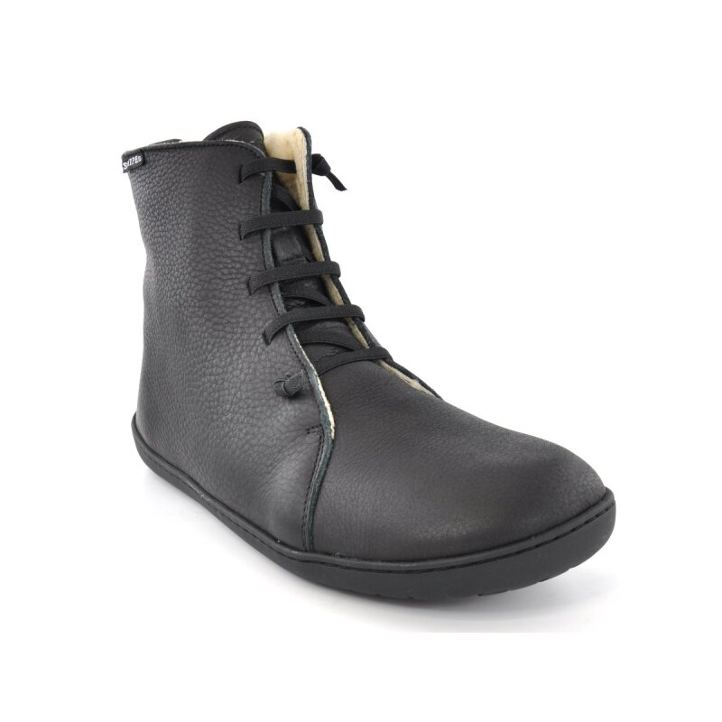 Snipe Barefoot Boot Lammfell Men Black