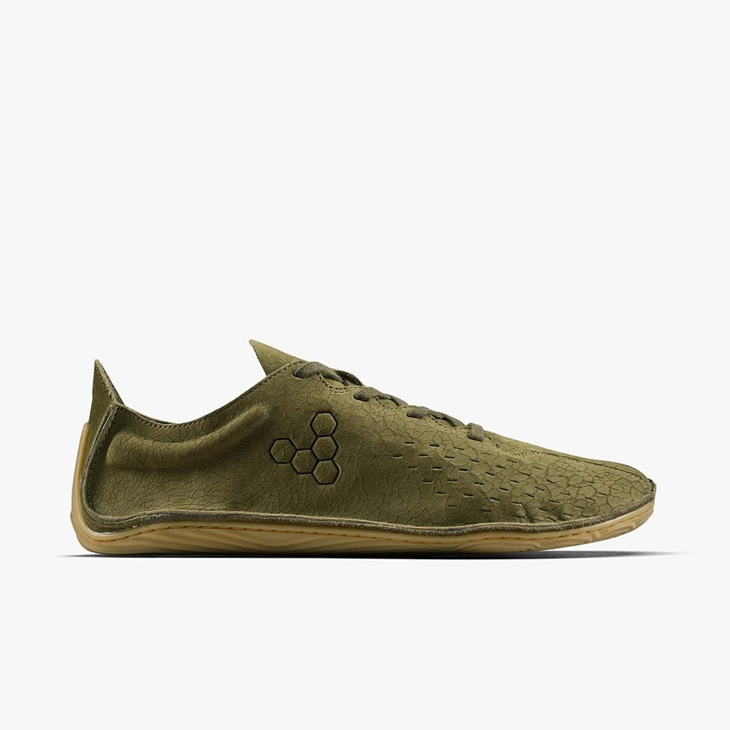 VIVOBAREFOOT SENSUS MENS CRACKED LEATHER DARK OLIVE