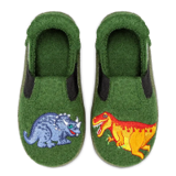 nanga Hausschuh Toddler Dinos 2.0 Dunkelgrün