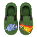 nanga Hausschuh Toddler Dinos 2.0 Dunkelgrün
