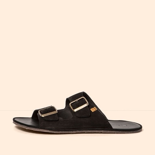 EL NATURALISTA Bare Sandal Nubuk Men Black